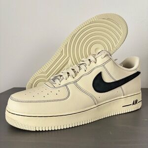 Nike Air Force 1 07‎ LV8 Cream Black Stitching Mens Sneakers Size 13